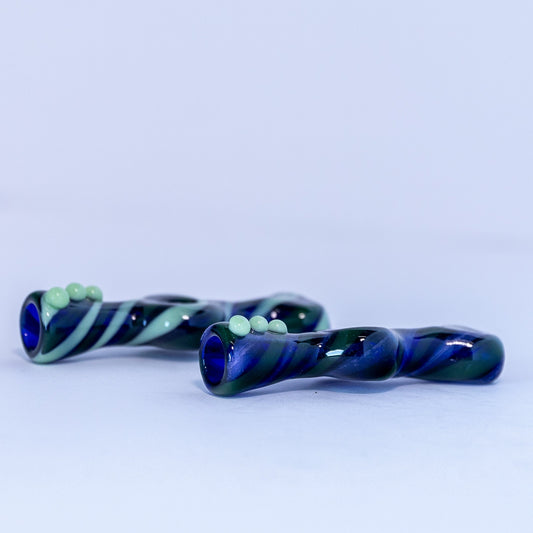 Blue Striped Chillum