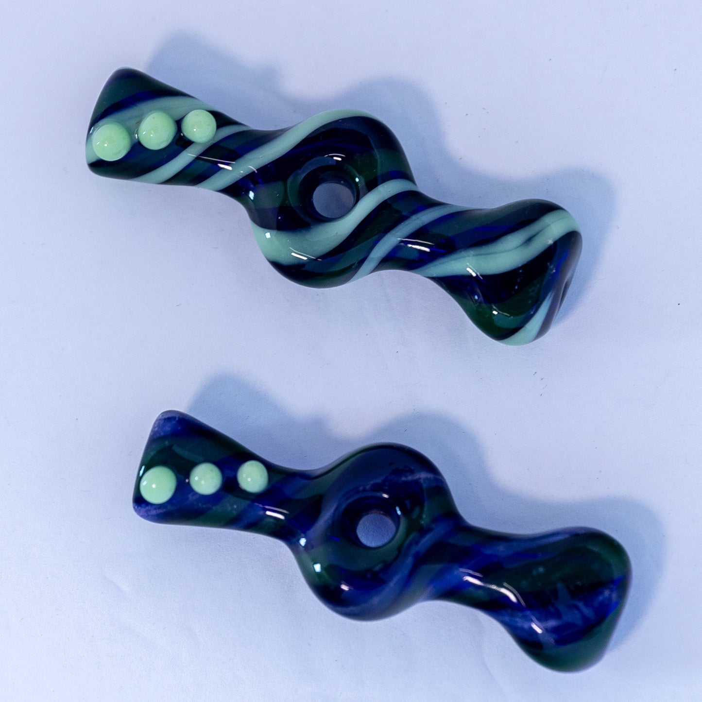 Blue Striped Chillum